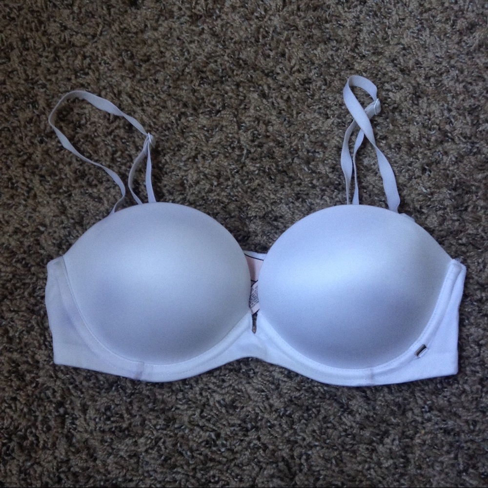 white push up bra